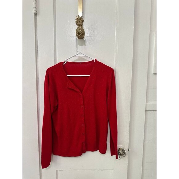 Women’s size large red cardigan - Picture 1 of 8